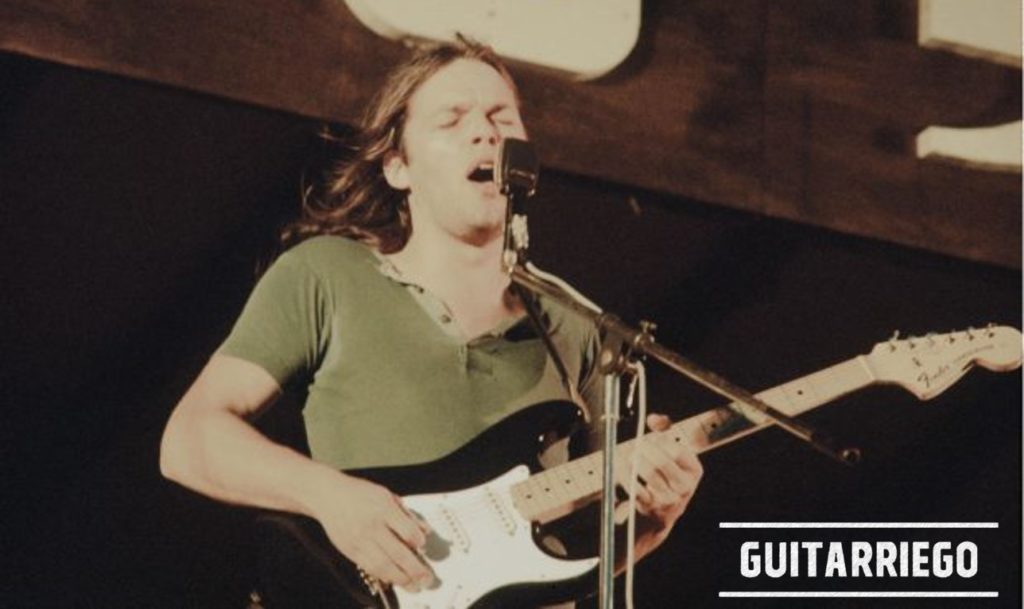 The Black Strat with its vintage classic large headstock neck