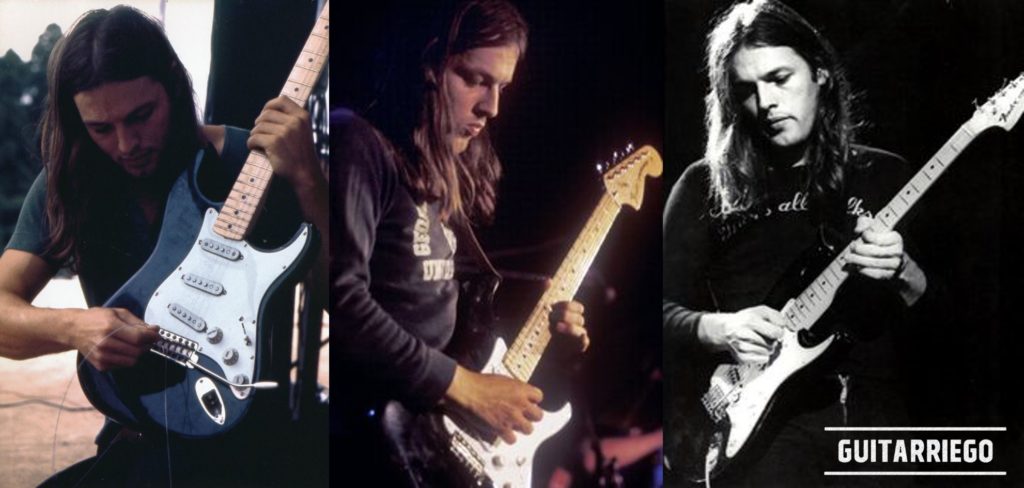 David playing the Black Strat.