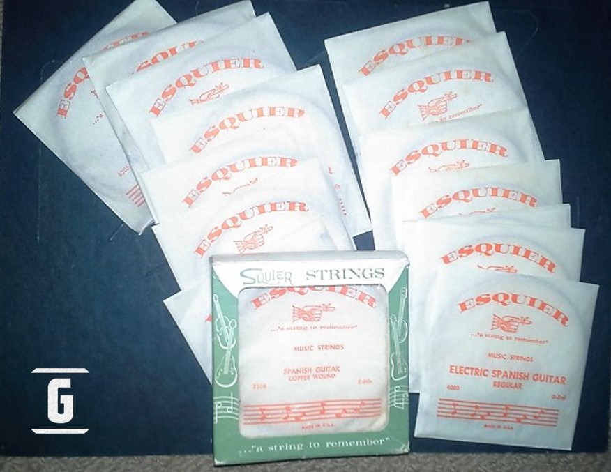 VC Squier "Esquier String" Strings for Electric Spanish Guitar.